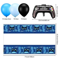 Video Game Party Decorations 34 Pc Gamer Birthday Supplies Skylety Video Game