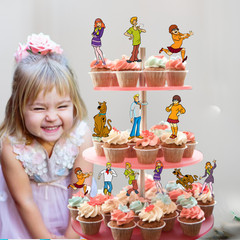 FREE CUSTOM SCOOBY DOO party supplies decoration balloons theme cupcake topper