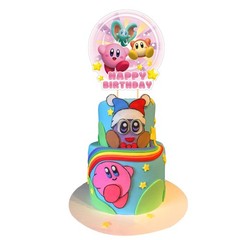 Kirby Birthday Party Decor Supplies Cake Toppers Cupcakes Set Kit Decoration