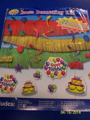 Balloon Fun Streamers Bright Colors Birthday Party Giant Room Decorating Kit