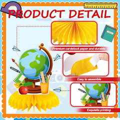 12 Pcs Back to School Decorations Welcome Back to School Table Decorations Honey