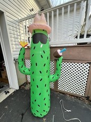 Airblown Inflatable Cactus With Coconut and Hat + Sunglasses Summer Party Decor