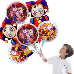 Amazing digital circus BALLOON Party Supplies birthday decoration cupcake topper