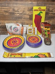 Cinco De Mayo Decoration Lot Party Supplies Napkins Plates Straws Banner