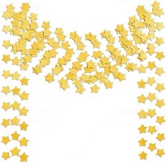 6 Pcs Gold Glitter Star Paper Garland Twinkle Bunting Banner Hanging Decorati…