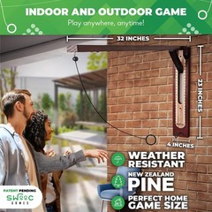 SWOOC Games – Hideaway Hook and Ring Game On A String – Weather Resistant & E…
