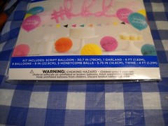 Happy Birthday 16 Piece Decorating Kit For Celebration. New