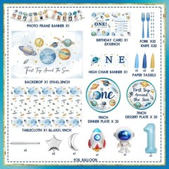 «First Trip Around The Sun» 1st Birthday Decorations Kit NEW