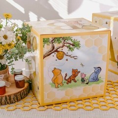 Winnie the Pooh Baby Shower Block Boxes – 4pc BABY Letter Stacking Decor Blocks