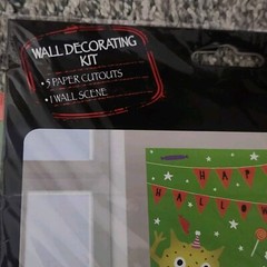 5 Packs Halloween Wall Decoration Invading Monster Skeleton Mummy Fireplace