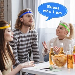 48 Pcs Headbands Game Guess Can Insert Card Headbands Board Games for Family …
