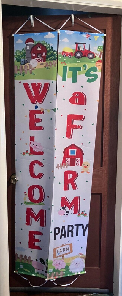 Farm Party Cloth Banners
