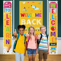 Welcome Back to School Decorations: 3Pcs Welcome Back to School Banner for Back