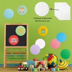 Assorted Color Round Paper Cutouts 6 Inch Circles Classroom Decor 144 PCS