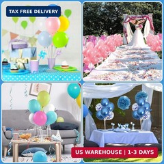 Voircoloria 4 Sets Balloon Stand Kits, Balloon Sticks Holder with Base for Table