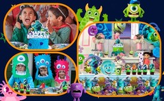 114 Pcs Monsters Inc Party Decorations Set Plates Tableware Balloons Cake Topper