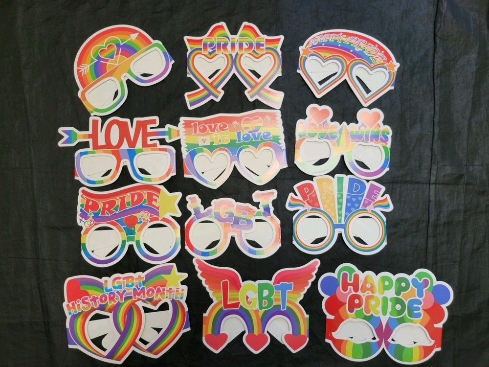 Pride LGBT party Glasses 12 Pairs