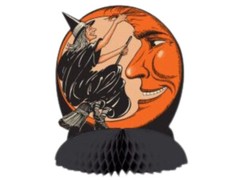 Vintage Halloween Lot Beistle Cat, Witch Moon Bulk Party Supplies Centerpieces