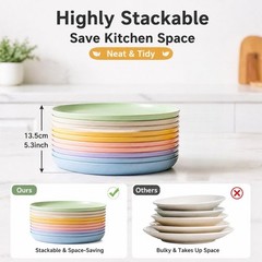 12 PACK 9 Inch Lightweight 9 Inch, Green, Pink, Blue, Beige, Yellow, Purple