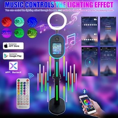 Photo Booth Machine for iPad 10.2″ – 13″ and Camera App Control RGB Fill Light