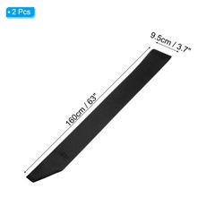 2Pcs 63″x4″ Blank Satin Sash DIY Plain Sash Prom Queen Sashes Black