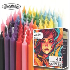 Spell Candles (40 Candles) – One Shipping Charge! Set of 40, Multicolor