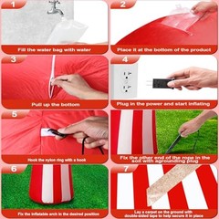 10ft Carnival Circus Tent Party Decorations, Circus Inflatables Tent Party Set