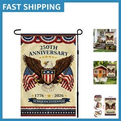 Celebrate Independence: 250th Anniversary Indoor/Outdoor Garden Flag, 18×12