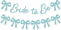 Glitter Silver Bride to Be Banner,Pre-Strung Bridal Shower Sign Garland,Bachelor