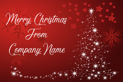 Large Poster Print Laminated Christmas Tree Theme Backdrop Scene Setter Any Text