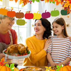 360 Pcs Fall Pumpkin Cutouts Paper 3.9 Inch Fall Cutouts for Bulletin Board Autu