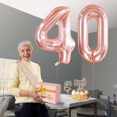 40th Birthday Decorations Women, Include 40th Birthday Sash and Crown, Cake T…
