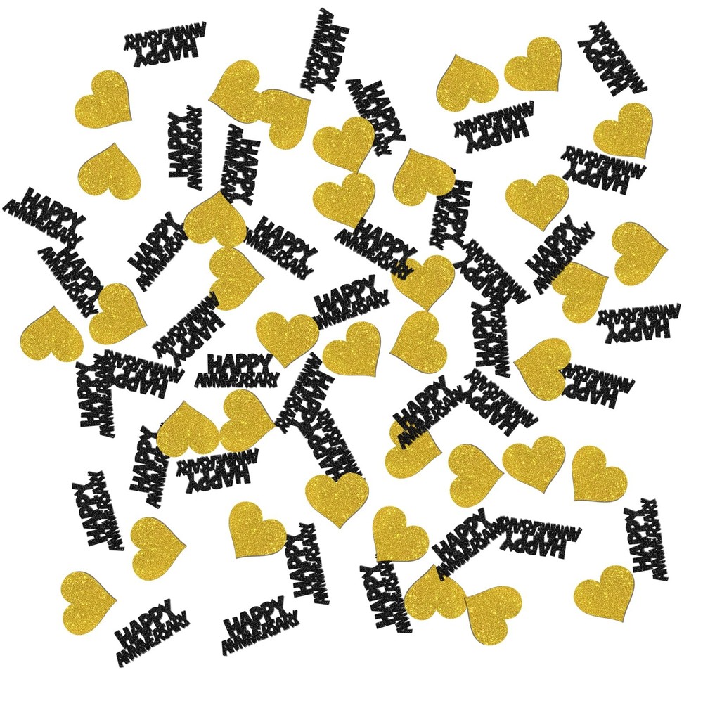 Happy Anniversary Confetti Glitter, Happy Birthday Table Confetti, Wedding An…