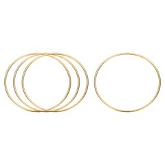4 Pcs Metal Hoops for Crafts, 4 Inch Dream Catcher Rings, Gold