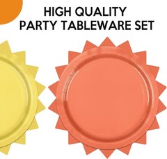 48 Pcs Boho Sun Paper Plates First Trip Around The Sunshine Disposable Plates