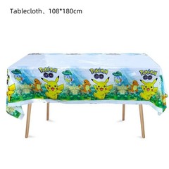 Pokemon Pikachu Tablecloth Party Supplies Birthday Baby Shower Decor USA