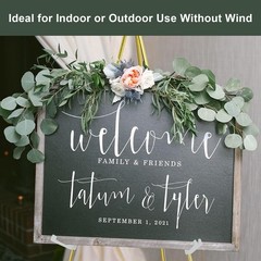 Easel Stand for Wedding Sign Poster 63» Instant Display Floor Adjustable Met…
