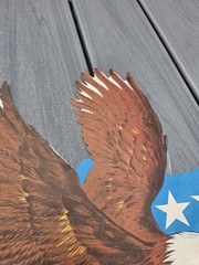 Vtg Beistle Patriotic Bald Eagle Die Cut Wall Decoration USA 17.5″ c1970s b27