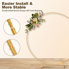 Arco Redondo Para Globos De Metal Dorado Decoraci�N De Bodas Fiestas Babyshower
