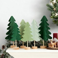 Christmas Table Decorations Christmas Tree Felt Centerpieces Modern Christmas…