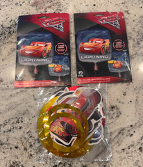 Disney Pixar Cars 3 2-Sided Lightning McQueen FOil Balloons (quantity 2) + More