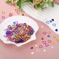 1200 PCS Gold Heart Shaped Glitter Table Scatter Festival Confetti