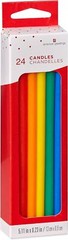 American Greetings Birthday Candles, Long 24 count, Thin Multicolored
