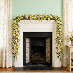 6.5 Ft Spring Summer Flower Vine Garlands Artificial Wildflower Wisteria Lave…