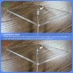 15.75 Inch Height Clear Acrylic Balloon Stand for Table Centerpiece Decoration,