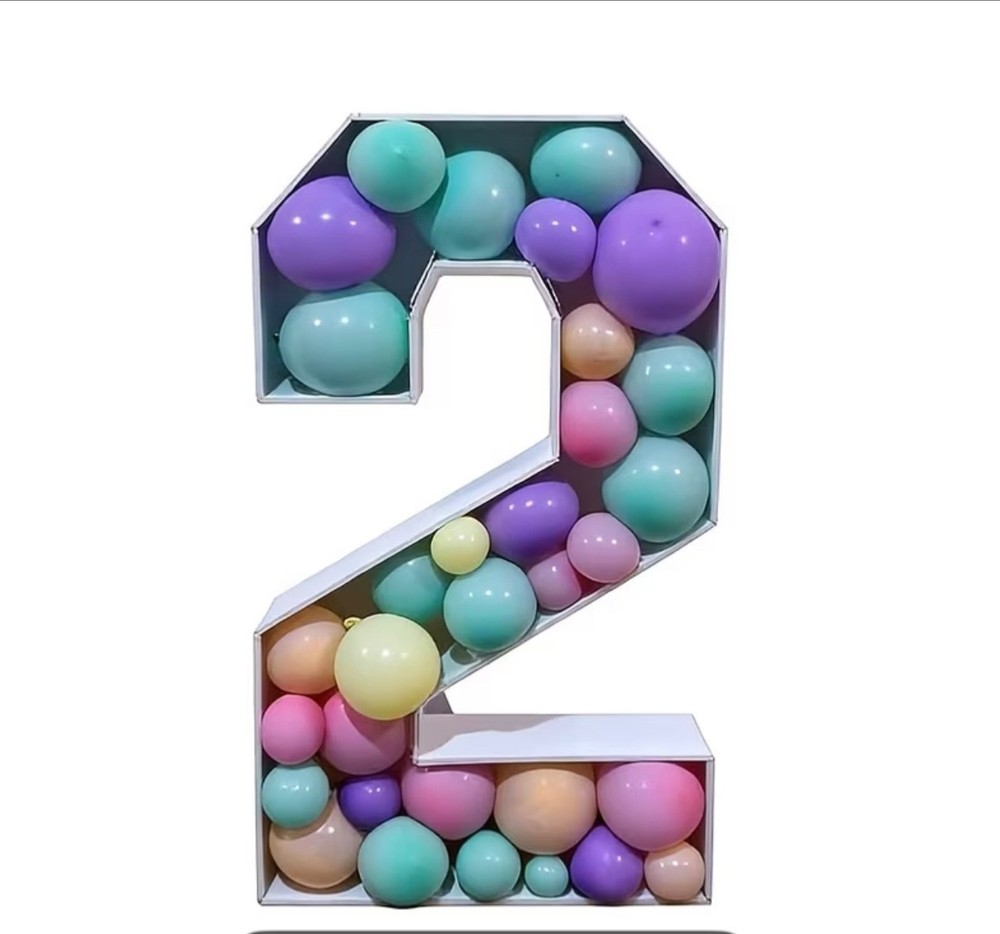 4 FT Marquee Mosaic Numbers for Balloons New Year Anniversary birthday Decor