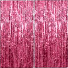 Reusable Tinsel Foil Curtain Backdrop – Perfect for Birthday and Wedding Events