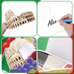 24 Pcs Italian Cutout Decorations Italy International Global Party Supplies Set