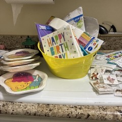 birthday party decorations Mixed All Colors, Plates Napkins Table Cloths Lots