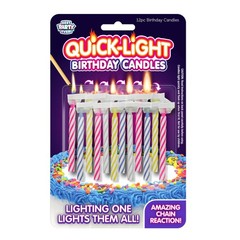 BEST PARTY EVER! Quick Light Birthday Candles – Lighting 2 pack, Multicolor